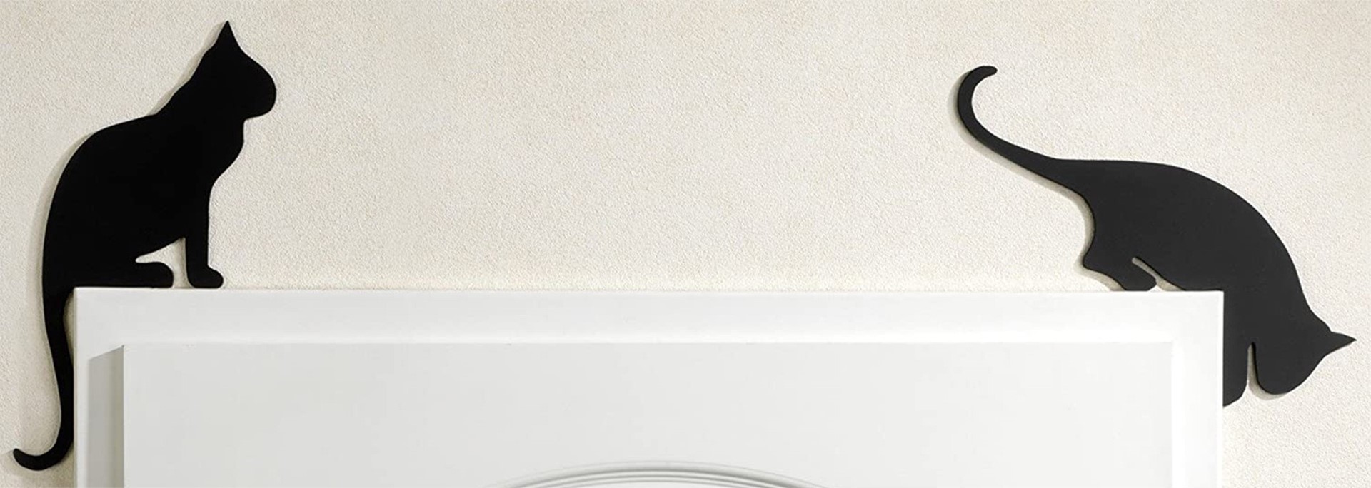 Silhouetten Katzen auf dem Türrahmen selber machen